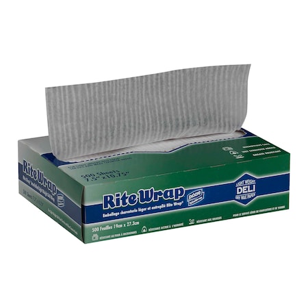 Rite-Wrap Interfolded Light Weight Dry Waxed Deli Papers 7.5x10.5 Sheets, PK6000 RW86W